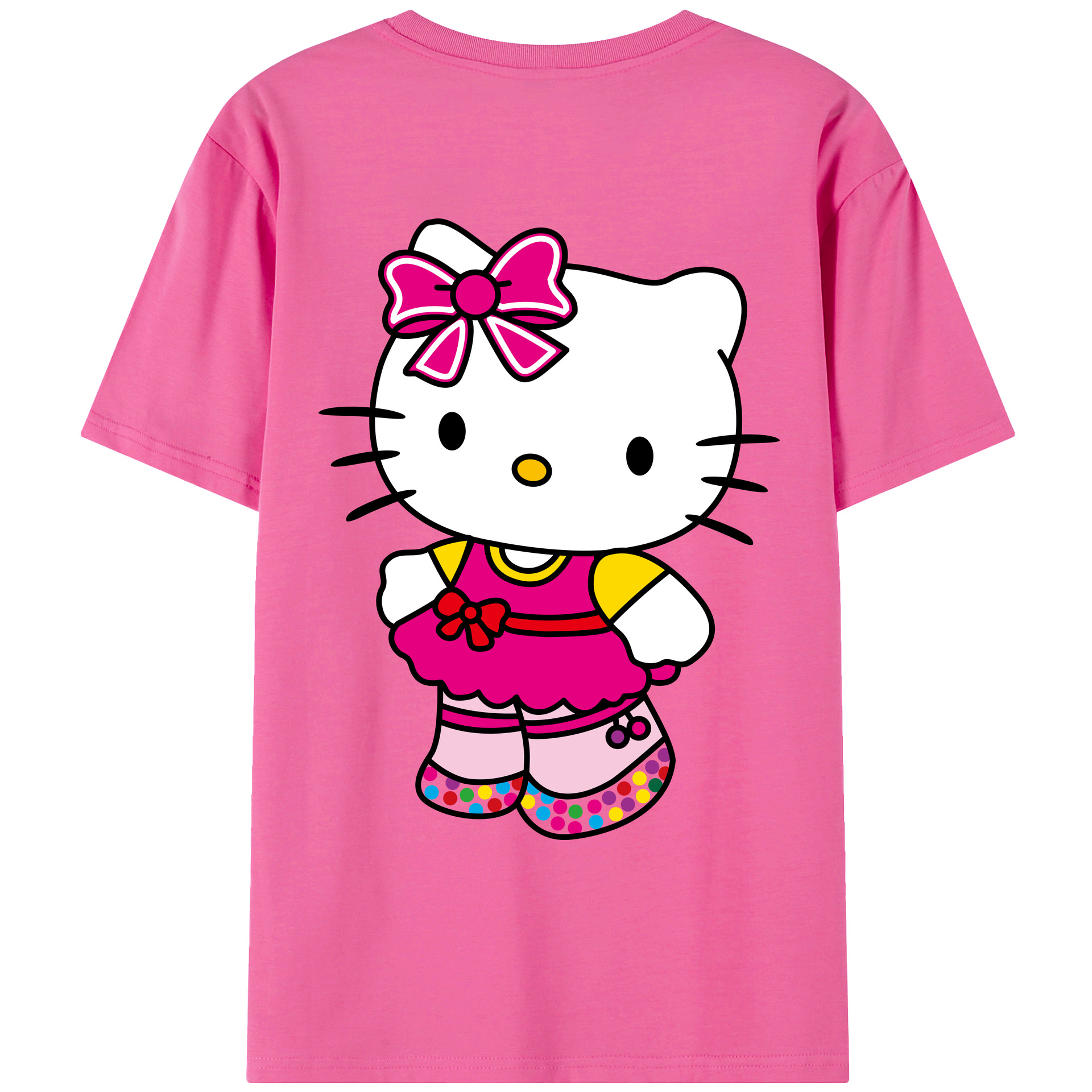 （画像用） Hello Kitty ハローキティ レディース半袖Tシャツ(バックプリント)